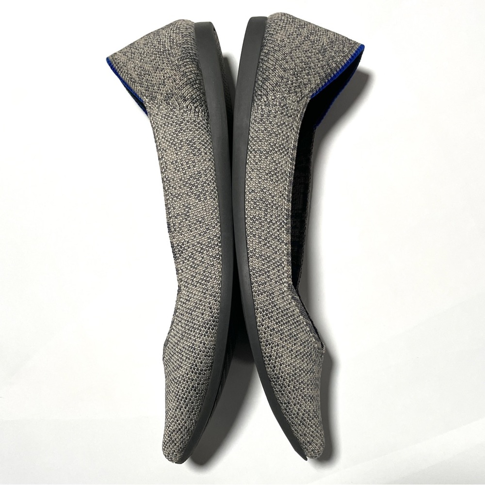Rothy’s The Point Womens Flat Shoe in Heathered Gray - Picture 7 of 10